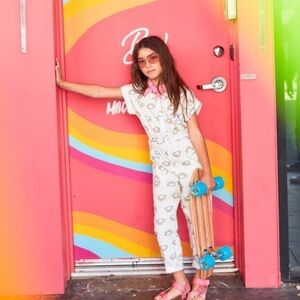 NWT neon rebels Simon poplin jumpsuit marshmallow jumpsuit sz.4Y